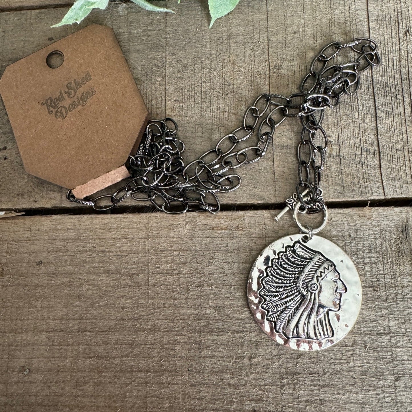 Antique Silver Native Southwest Necklace
