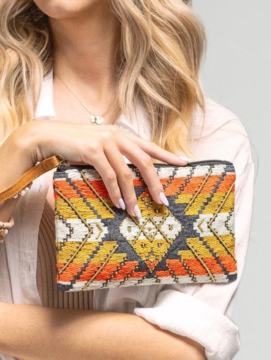 Hope Southwestern Style Wristlet Pouch