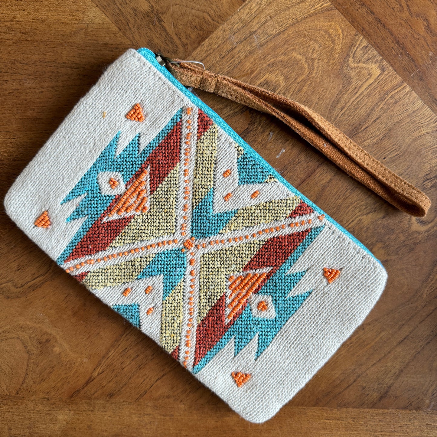 Shawna Southwestern Style Wristlet Pouch