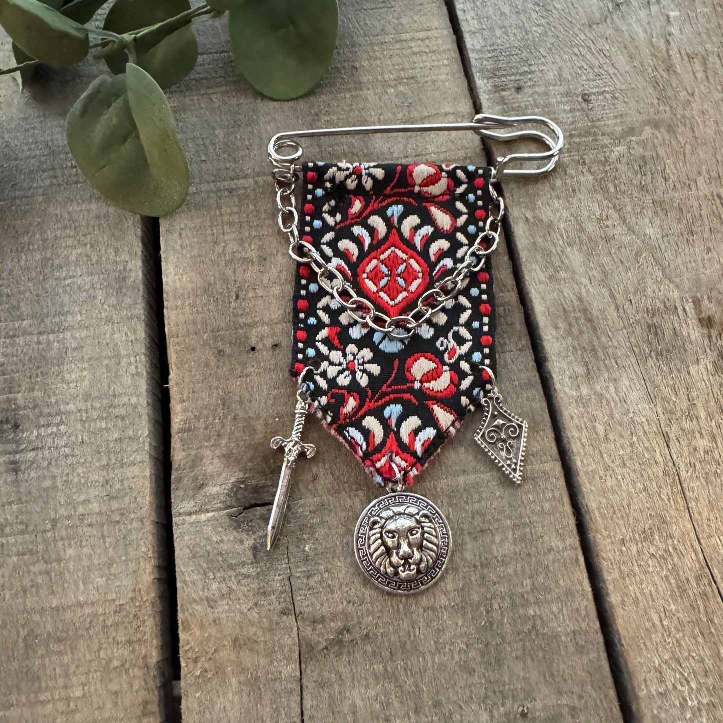 Preppy Bohemian Charm Heirloom Brooch in Silver - Free People Style