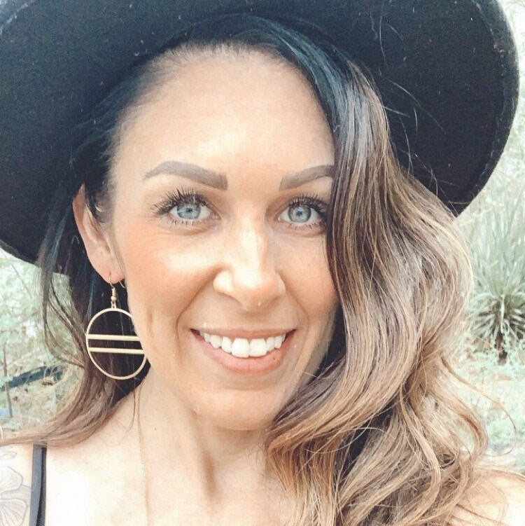 Boho Round Brass Hoop Earrings - Metal Collection