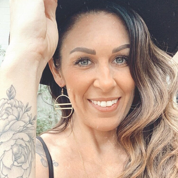 Boho Round Brass Hoop Earrings - Metal Collection