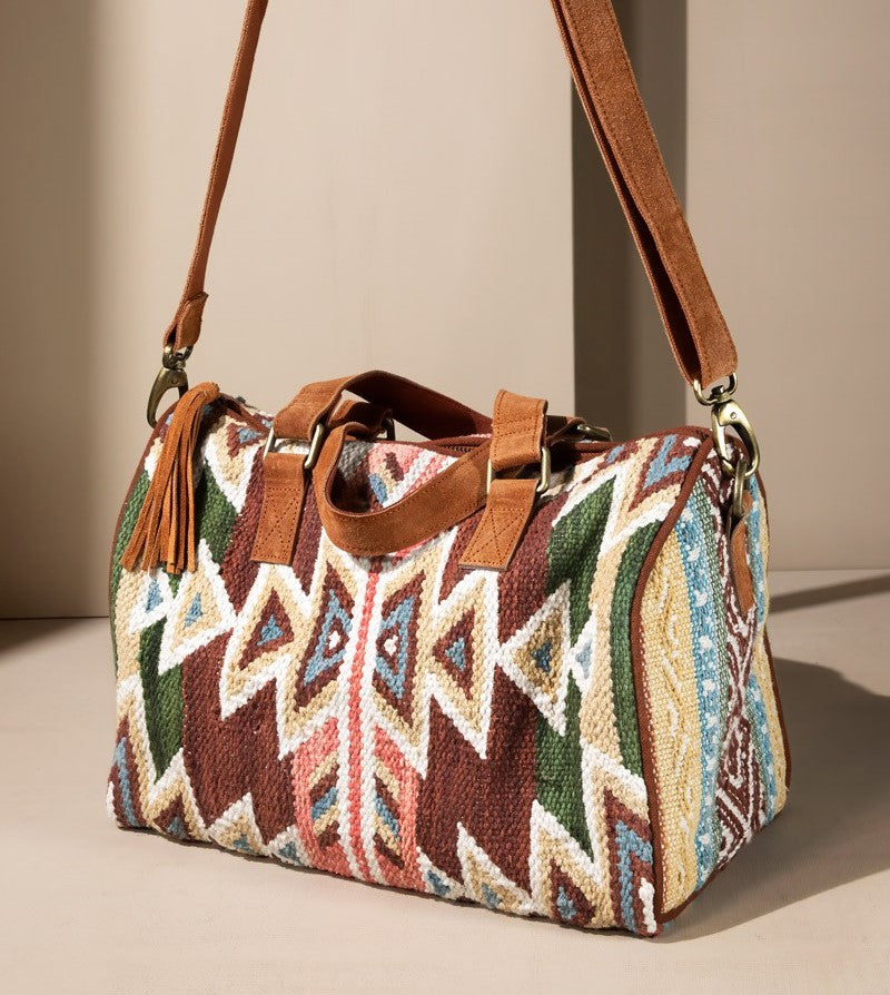 Southwest Style Wildflower beautifully woven bag