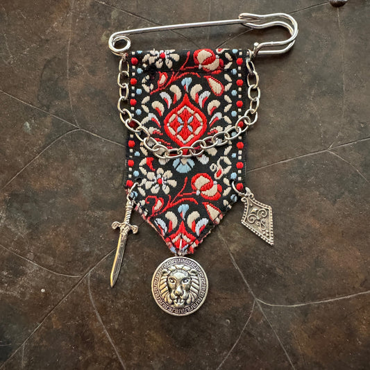 Preppy Bohemian Charm Heirloom Brooch in Silver - Free People Style