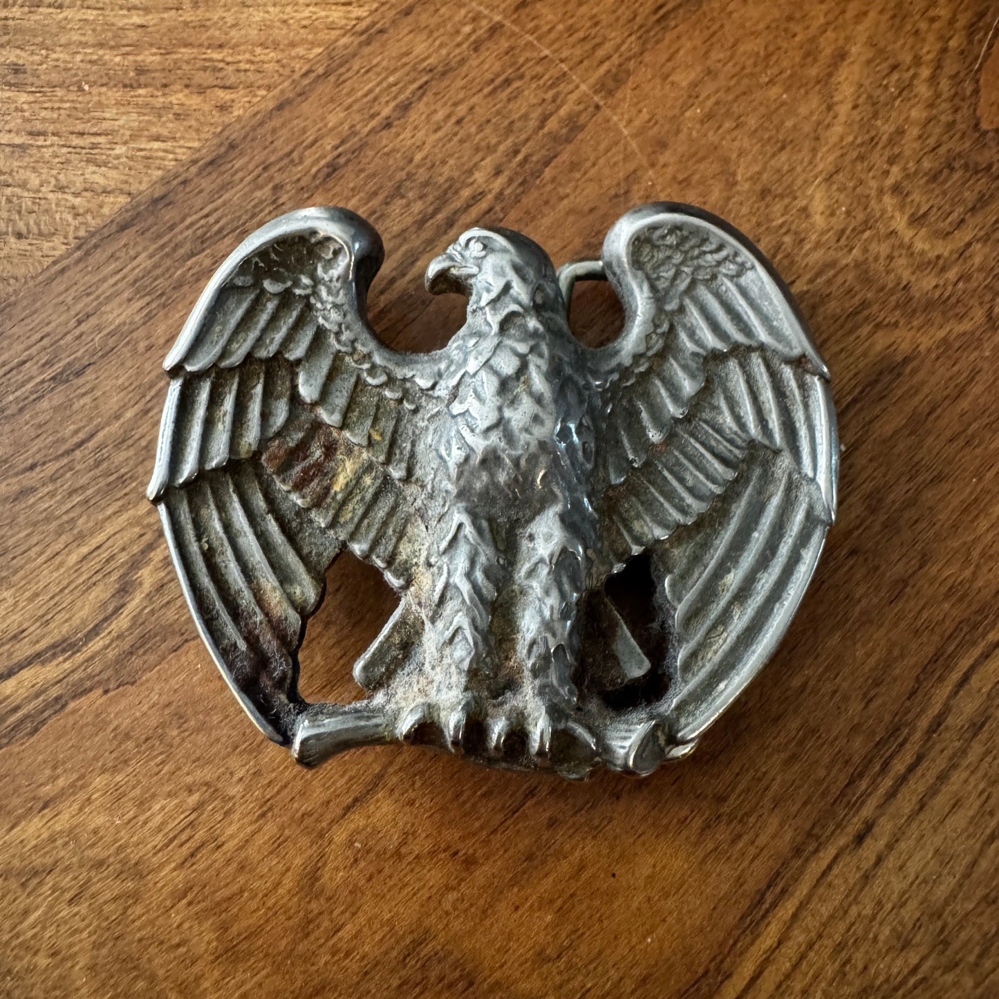 Vintage Avon 1970's Patriotic American Eagle Silver Tone Belt Buckle (Copy)