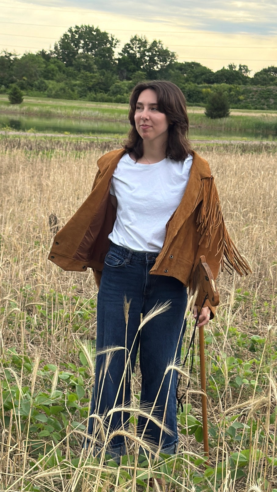 Fringe Leather Jacket Concho Leather 1990's Coat - Classic Western Style