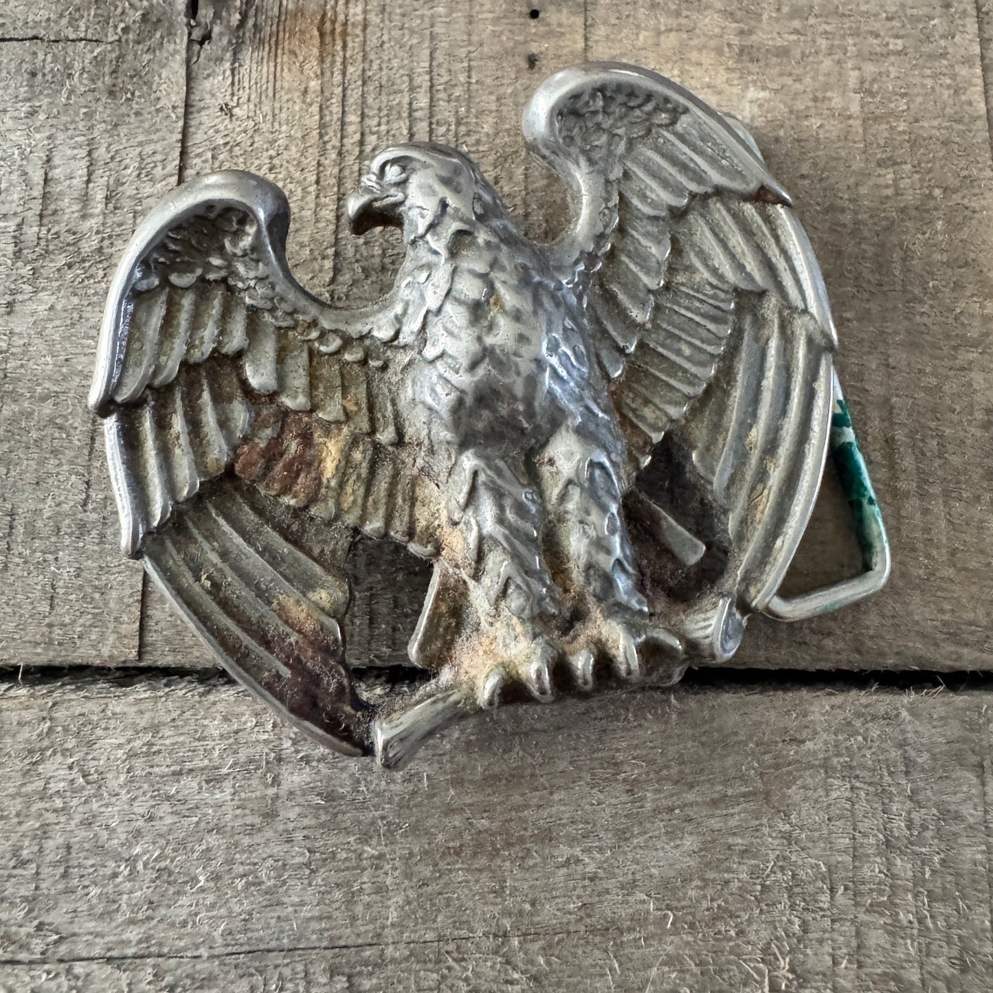 Vintage Avon 1970's Patriotic American Eagle Silver Tone Belt Buckle (Copy)