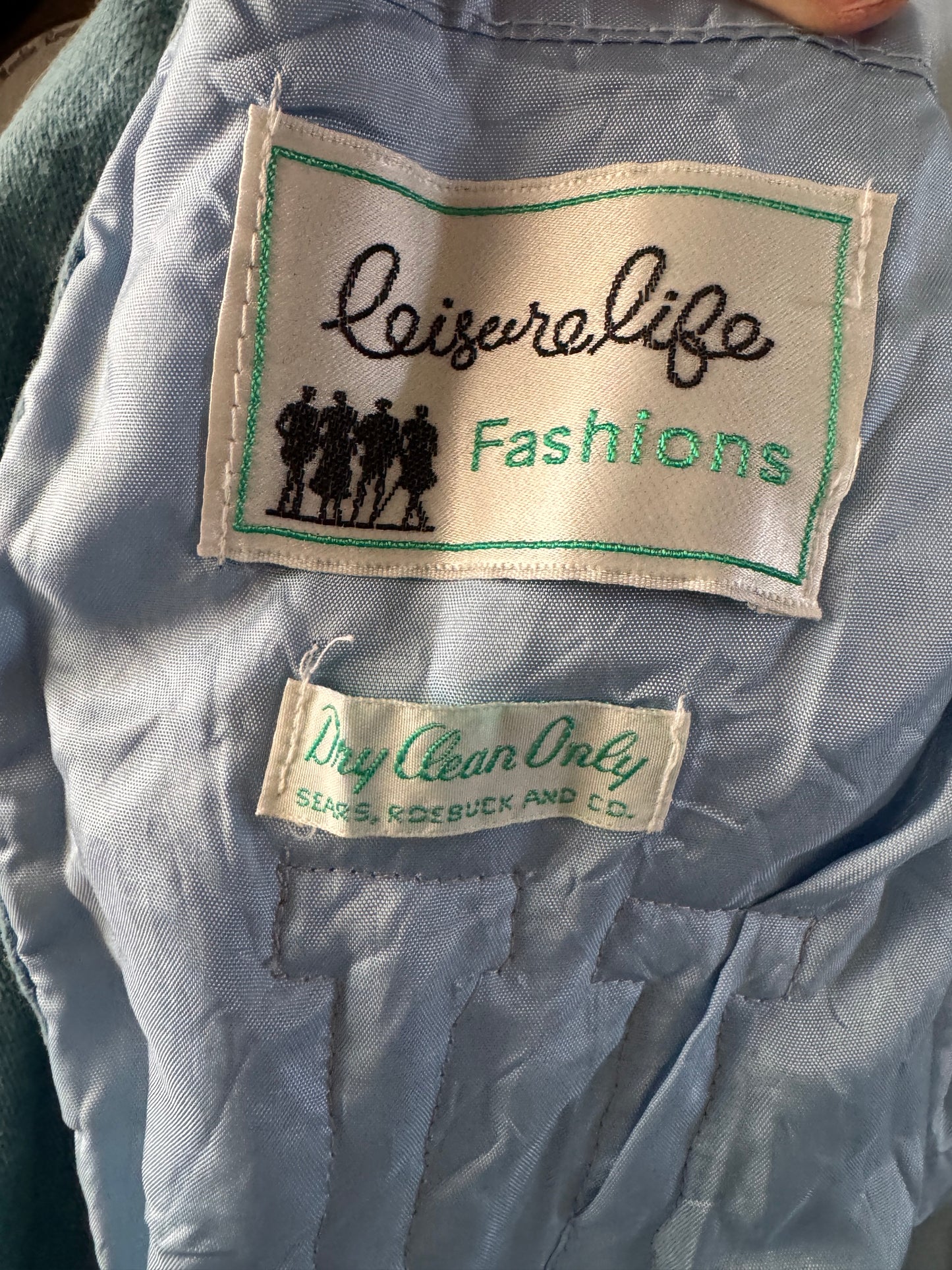 A Vintage Leisure Life Upcycled USA Denim Jacket - Western Retro Style - Blue Jacket